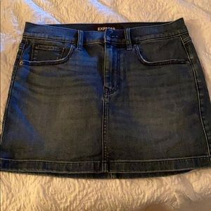 High waisted jean skirt express